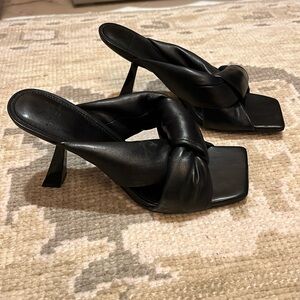 New! Never worn! Marc Fisher twist knot sandal in black.